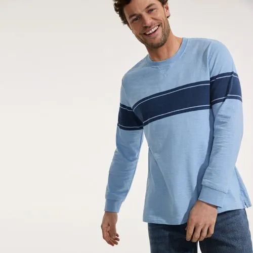 Men's Long Sleeve Slub Crew