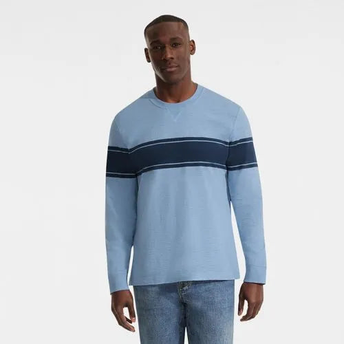 Men's Long Sleeve Slub Crew