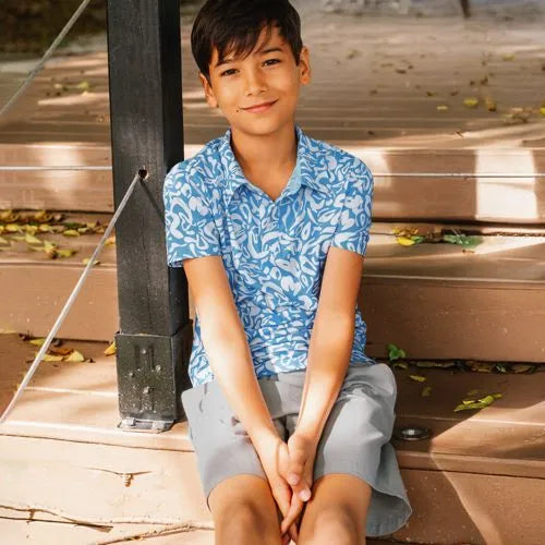 Boys Short Sleeve Performance Polo