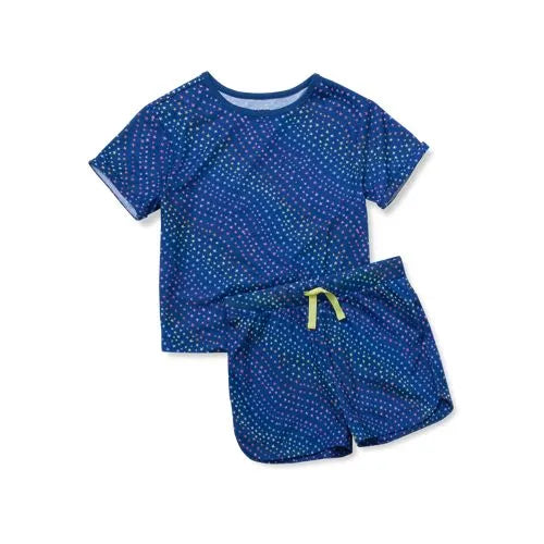 Girls Short Sleeve Tee and Shorts Pajama Set