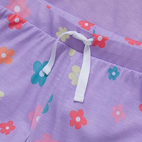 Girls Short Sleeve Tee and Shorts Pajama Set