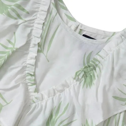 Girls Breezy V-neck Ruffle Top