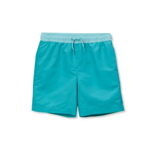 Boys Chlorine Resistant 5in Swim Trunks with Mesh Liner