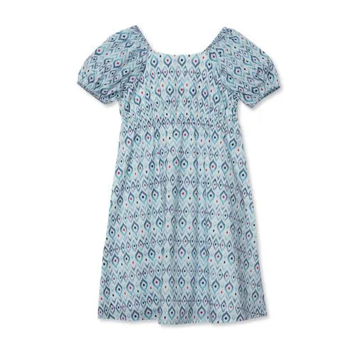 Girls Short Sleeve Bow Dress