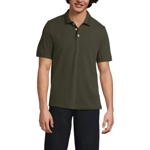 Men's Big Short Sleeve Performance Mesh Pique Polo