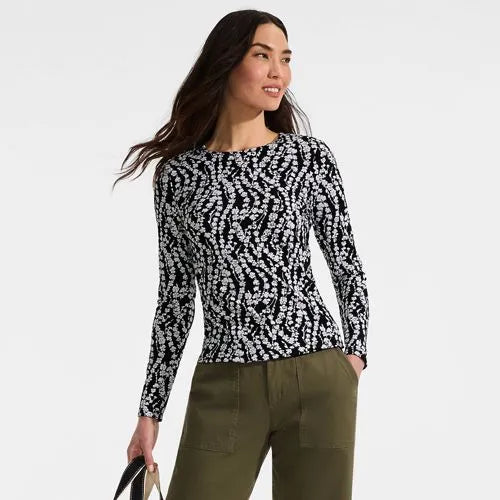 Women's Long Sleeve Crewneck Garden Tee - Sunshade UPF 50 Quick Dry