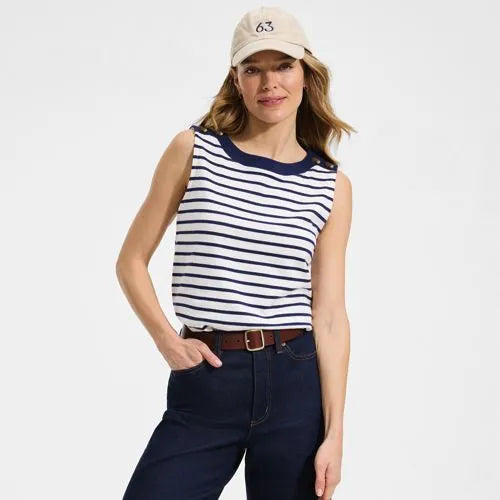Women's Mariner Button Shoulder Tank