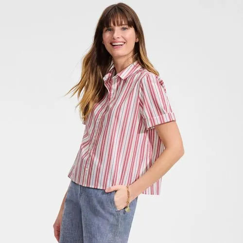 Women's Poplin Button Front Shirt