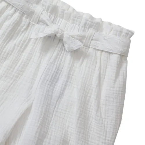 Girls Woven Belted Pull On Short