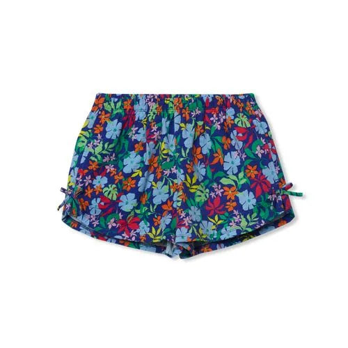 Girls Knit Side Bow Shorts