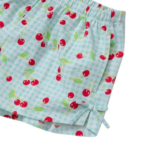 Girls Knit Side Bow Shorts