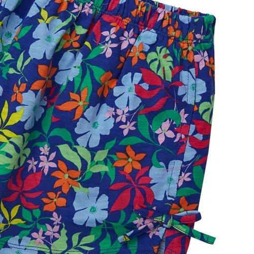 Girls Knit Side Bow Shorts
