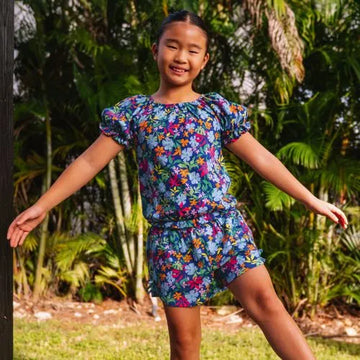 Girls Knit Side Bow Shorts