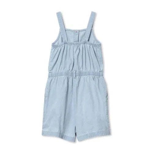 Girls Lightweight Denim Romper