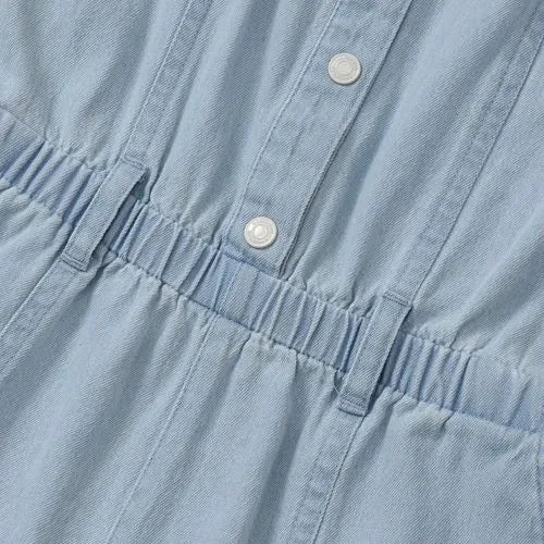 Girls Lightweight Denim Romper