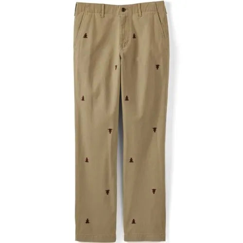 Men's Knockabout Embroidered Comfort Waist Classic Fit Chino Pant