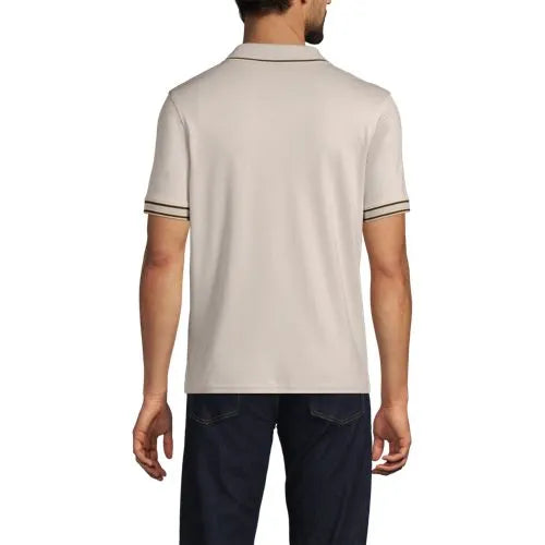 Men's Short Sleeve Tipped Welt Pocket Performance Supima Polo