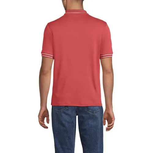 Men's Short Sleeve Tipped Welt Pocket Performance Supima Polo