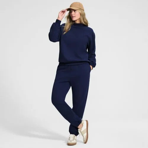 Women's Long Sleeve Serious Sweats Mock Neck Sweatshirt