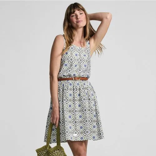 Women's Poplin Printed Mini Skirt