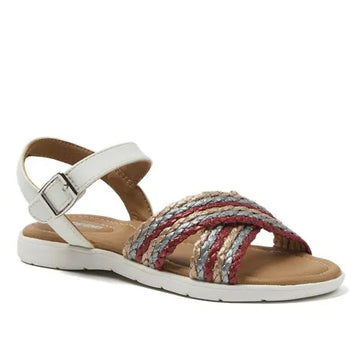 Girls Easy On Braided Sandals