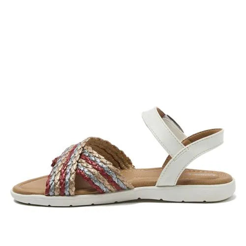 Girls Easy On Braided Sandals