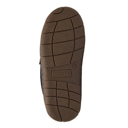 Kids Fuzzy Lined Suede Moccasin Slippers