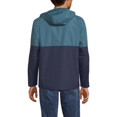 Men's Waterproof Colorblock Raincoat