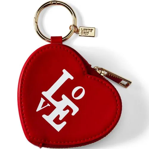 Heart Zip Pouch Bag Charm