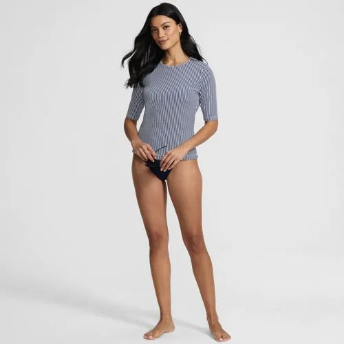 Women's SunShade UPF 50 Elbow Sleeve Rash Guard Swim Tee