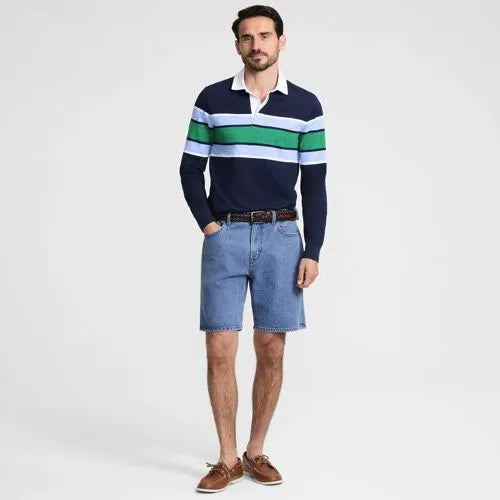 Men's Stretch 9" Comfort Waist Classic Fit Denim Short