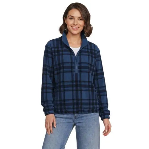 School Uniform Women's Thermacheck 200 Novelty Fleece Half Zip Pullover
