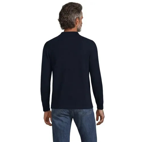 Men's Essential Pique Long Sleeve Classic Fit Polo Shirt