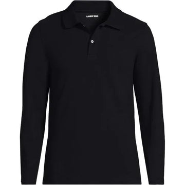 Men's Essential Pique Long Sleeve Classic Fit Polo Shirt