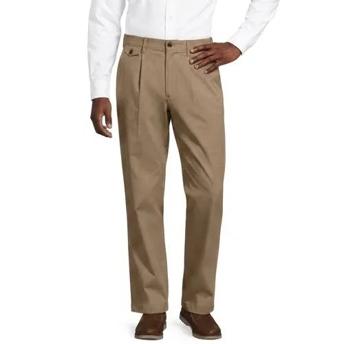Men's Knockabout Comfort Waist Relaxed Fit Pleated Front Chino Pant