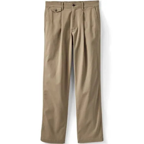 Men's Knockabout Comfort Waist Relaxed Fit Pleated Front Chino Pant