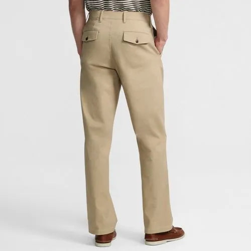 Men's Knockabout Comfort Waist Relaxed Fit Pleated Front Chino Pant