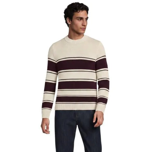 Men's Long Sleeve Drifter Stripe Crewneck Sweater