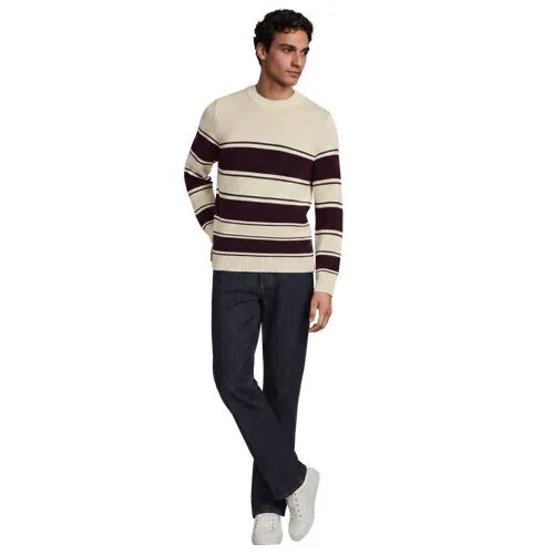 Men's Long Sleeve Drifter Stripe Crewneck Sweater