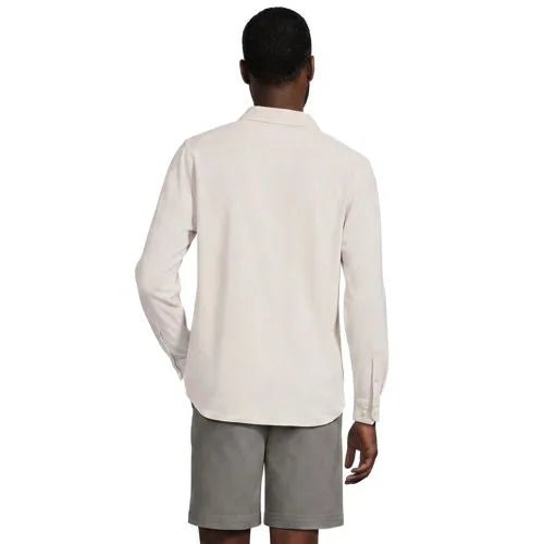 Men's Long Sleeve Knit Button Down Shirt