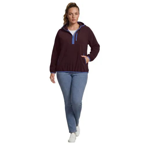 Women's Anyweather RainDefense Hooded Half Zip Fleece Pullover