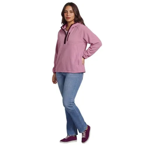 Women's Anyweather RainDefense Hooded Half Zip Fleece Pullover