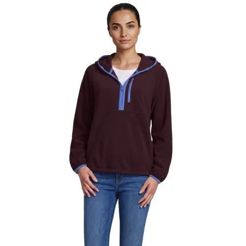 Women's Anyweather RainDefense Hooded Half Zip Fleece Pullover