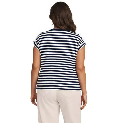 Women's Cap Sleeve Supima Cotton Crew Neck Tee