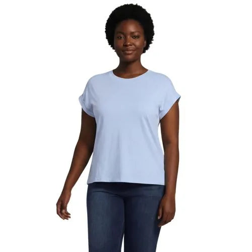 Women's Cap Sleeve Supima Cotton Crew Neck Tee