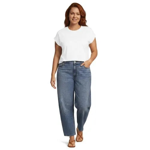 Women's Cap Sleeve Supima Cotton Crew Neck Tee
