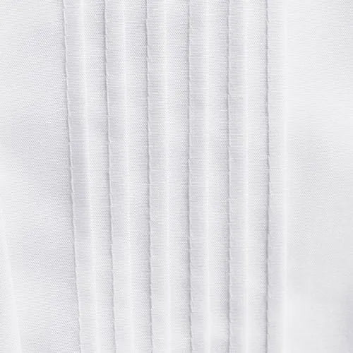 Women's Boxy Cropped No Iron Pintuck Ruffle Collar Shirt