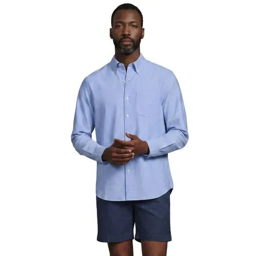 Men's Long Sleeve Classic Fit Sail Rigger Oxford Shirt