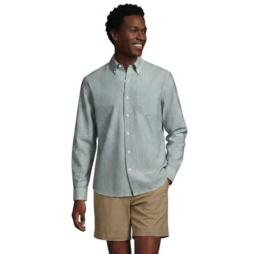 Men's Long Sleeve Classic Fit Sail Rigger Oxford Shirt