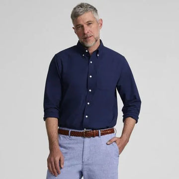 Men's Long Sleeve Classic Fit Sail Rigger Oxford Shirt